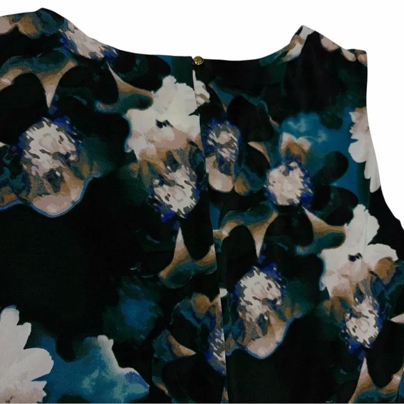 Calvin Klein Women's Floral Print Sleeveless Blouse L - Picture 6 of 10